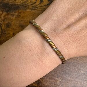 Sergio Lub Copper Braided Cuff Bracelet